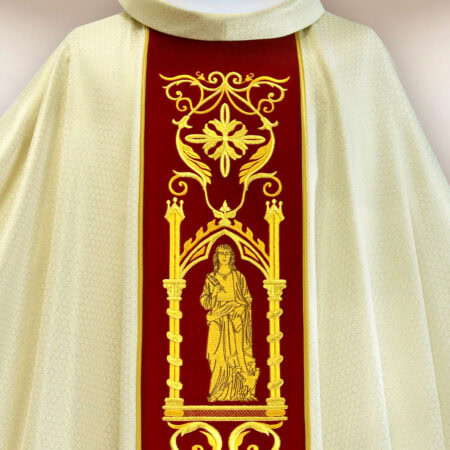 Casula con passante in peluche ricamato 4 Evangelisti