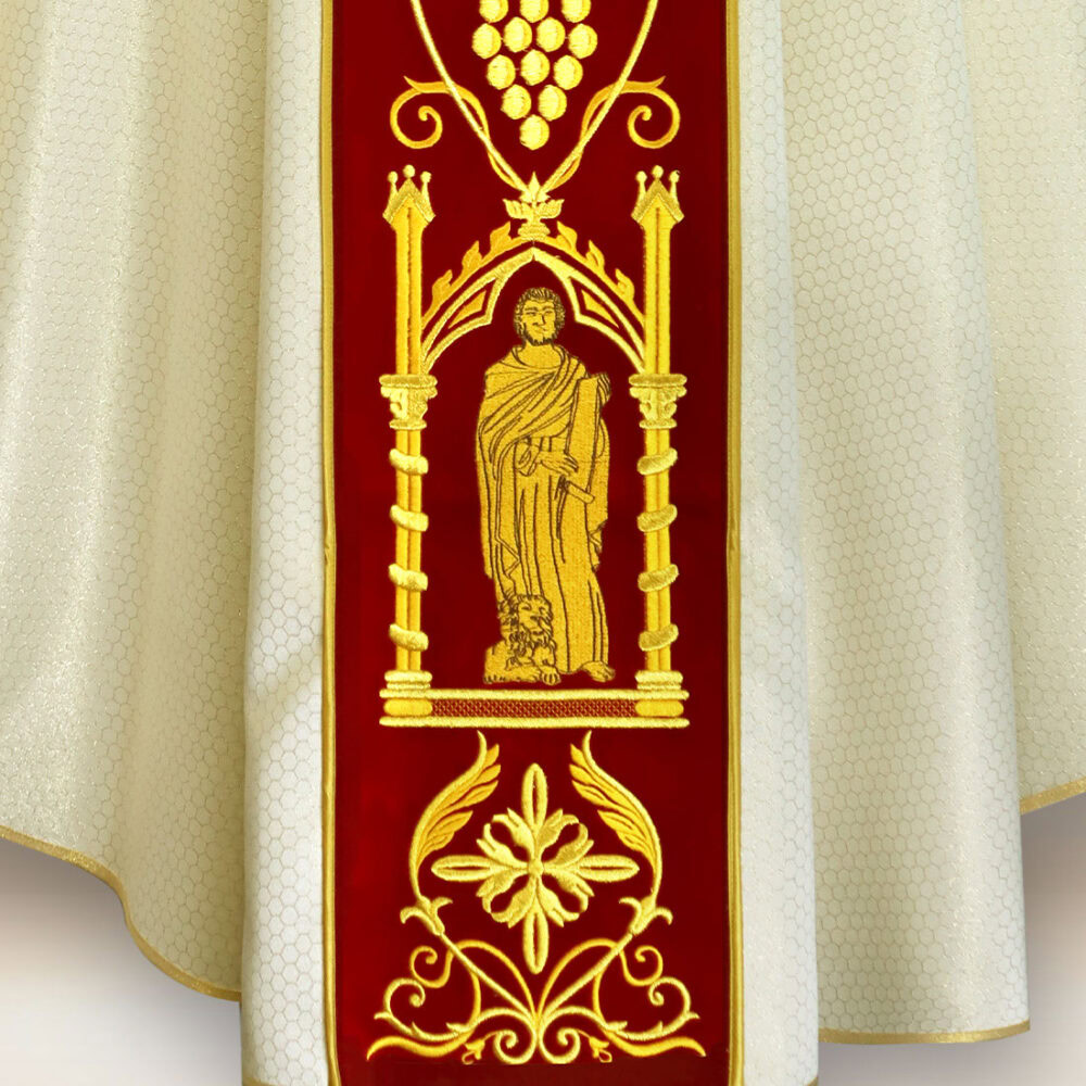 Casula con passante in peluche ricamato 4 Evangelisti