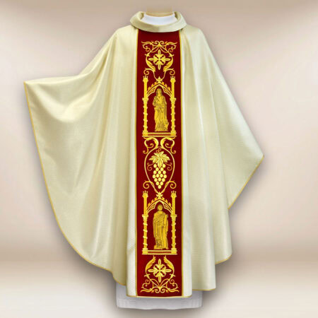 Casula con passante in peluche ricamato 4 Evangelisti