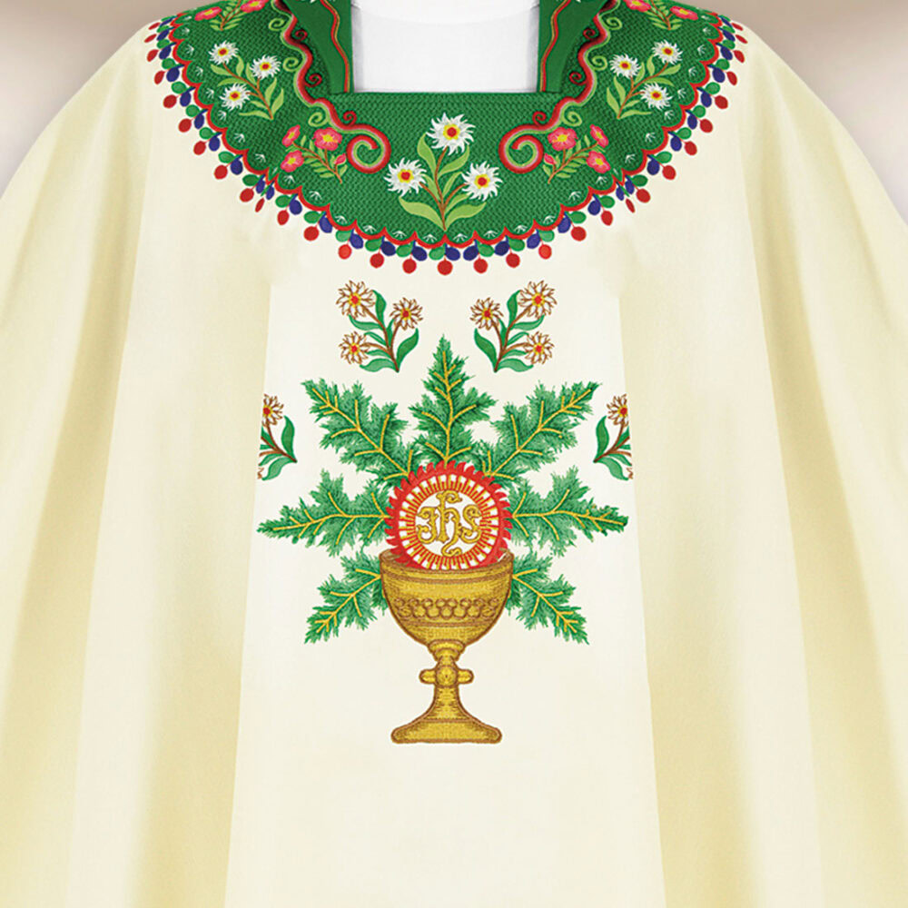 Casula sacerdotale ricamata góralska