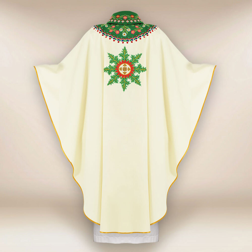 Casula sacerdotale ricamata góralska