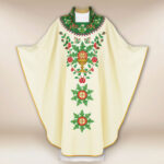 Casula sacerdotale ricamata góralska con grande ricamo