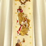 Casula sacerdotale ricamata per Natale