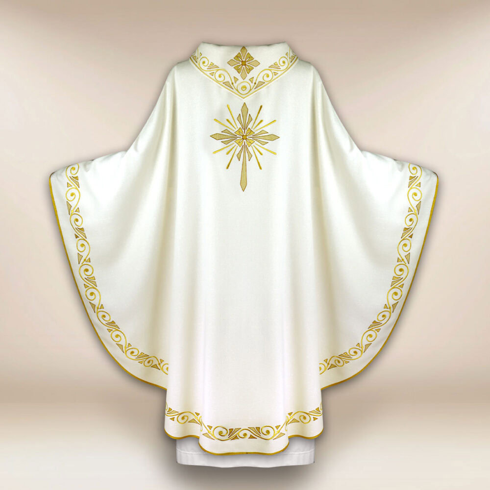 Casula sacerdotale ricamata per Natale