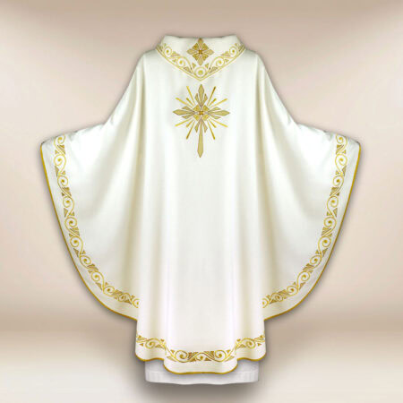 Casula sacerdotale ricamata per Natale