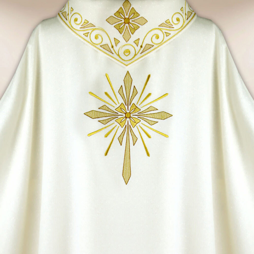 Casula sacerdotale ricamata per Natale