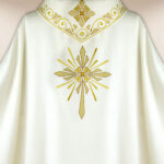 Casula sacerdotale ricamata per Natale