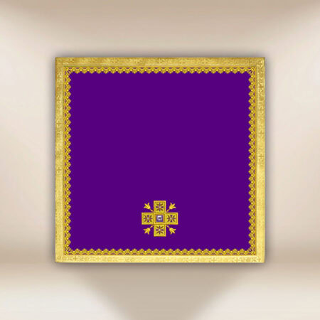 Velo per calice viola ricamato