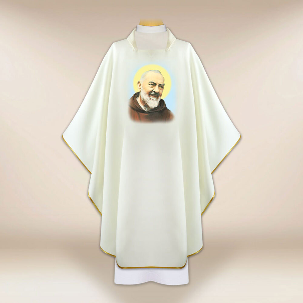 Casula con immagine di San Padre Pio