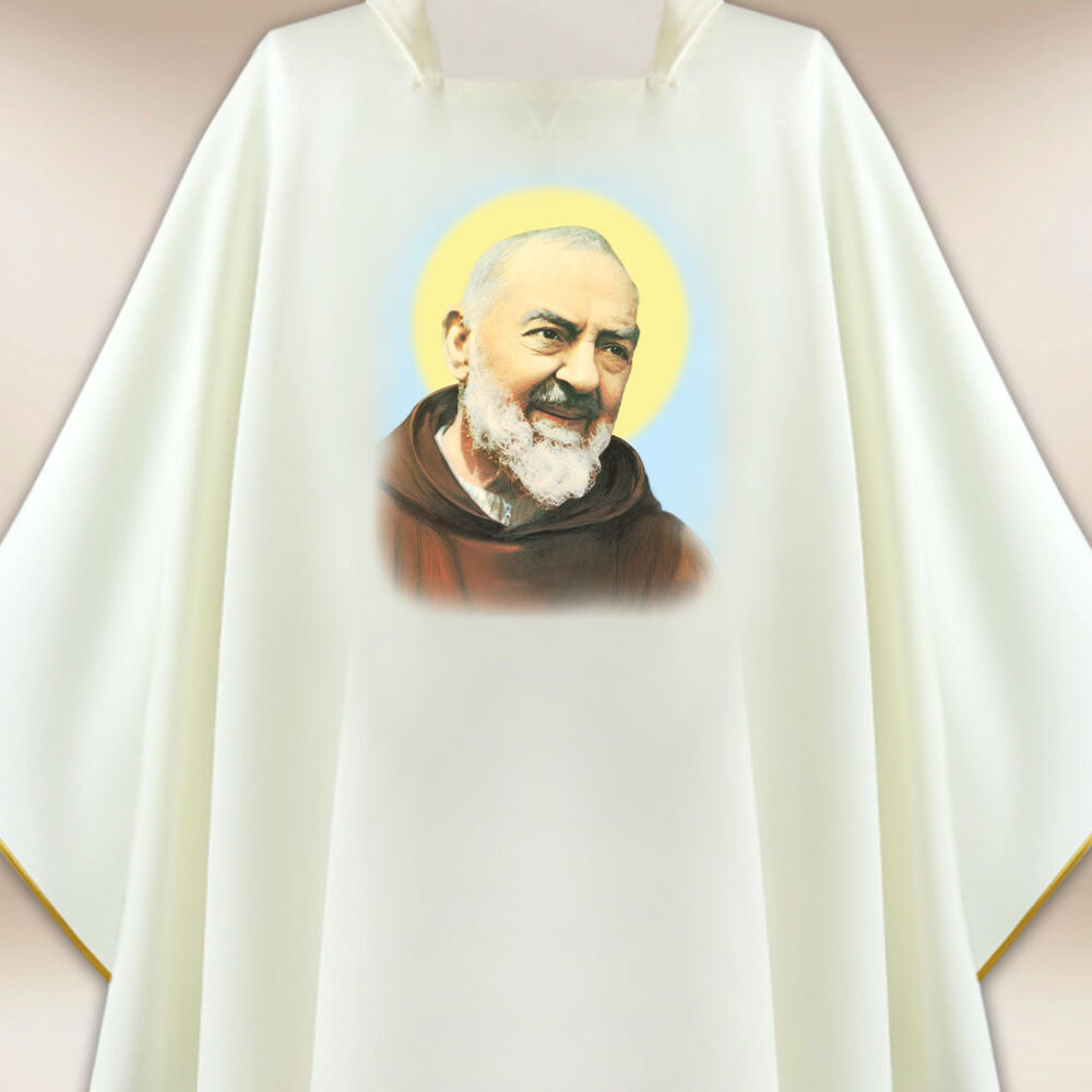 Casula con immagine di San Padre Pio