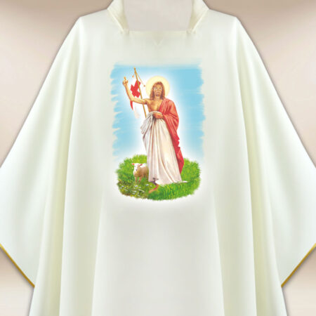 Casula con immagine Gesù Risorto