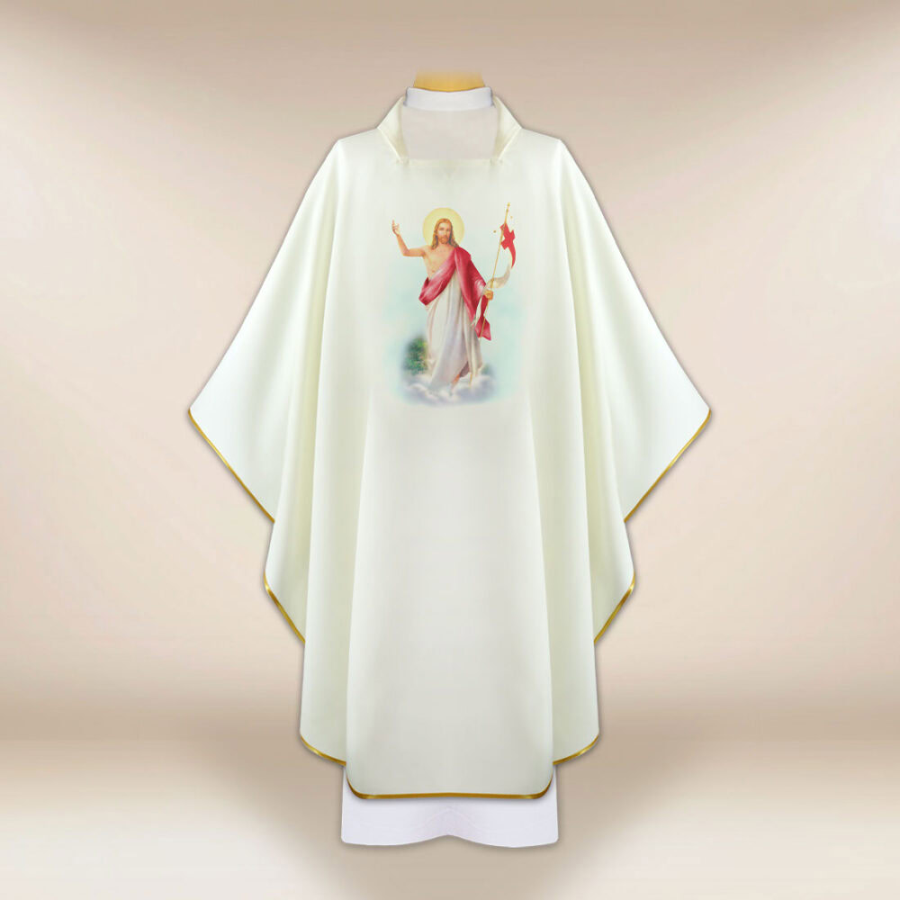 Casula con immagine Gesù Risorto