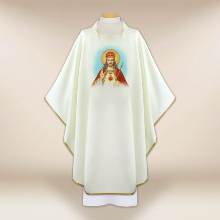 Casula con immagine Cristo Re