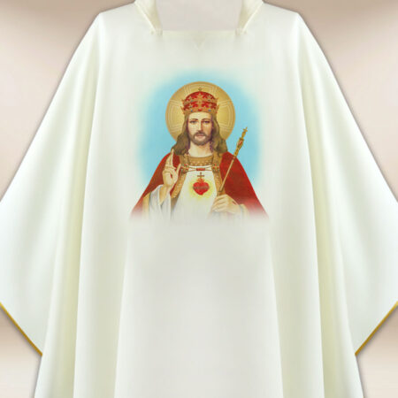Casula con immagine Cristo Re