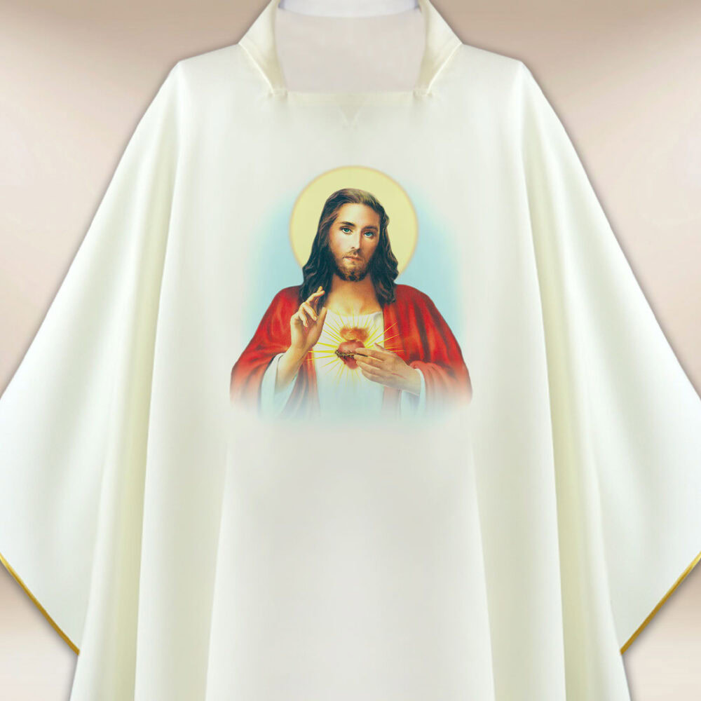 Casula con immagine Cuore di Gesù