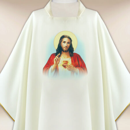 Casula con immagine Cuore di Gesù