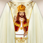 Casula sacerdotale con Gesù Cristo Re