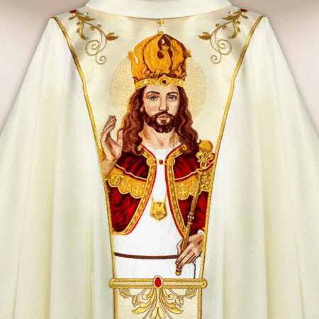 Casula sacerdotale con Gesù Cristo Re