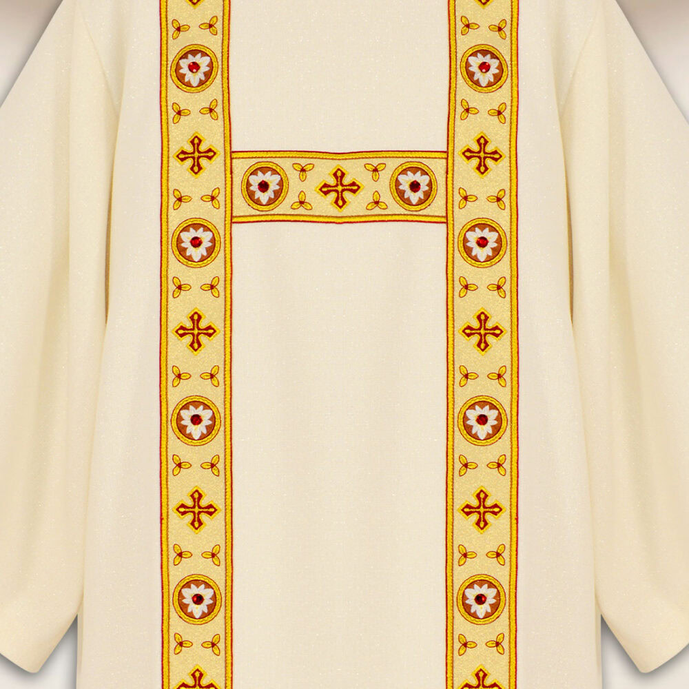 Dalmatica liturgica ricamata classica