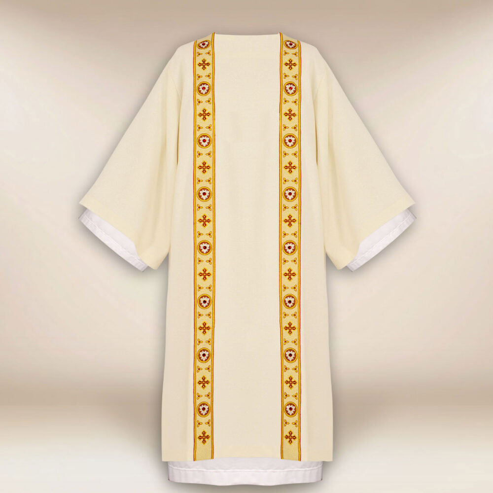 Dalmatica liturgica ricamata classica