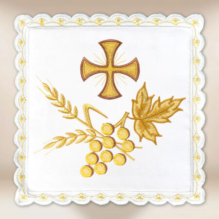 Palla ricamata bianca