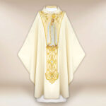 Casula con orphrey ricamato Madonna di Fatima