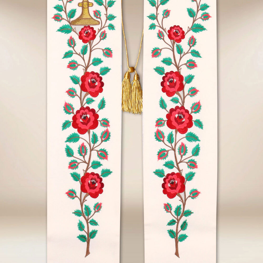 Stola sacerdotale ricamata góralska