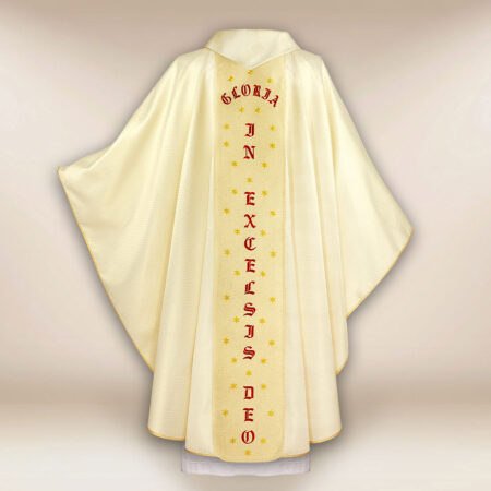 Casula sacerdotale ricamata per il Natale