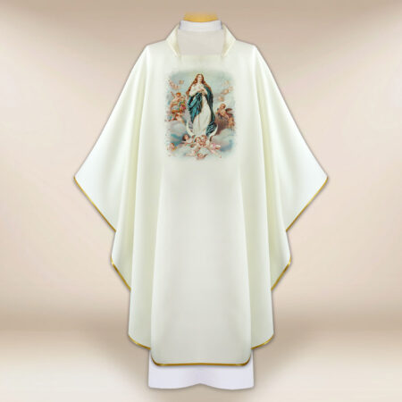 Casula con immagine Madonna Assunta