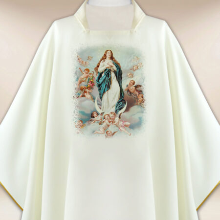Casula con immagine Madonna Assunta