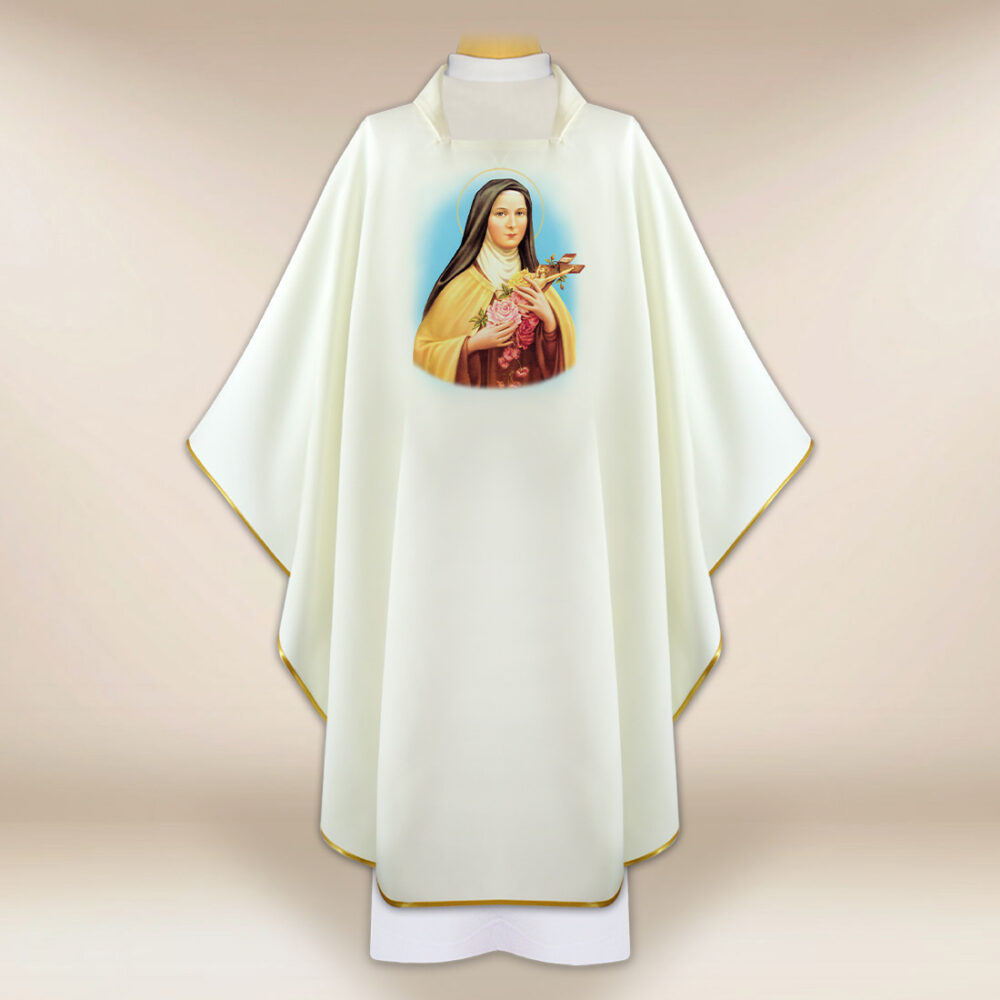 Casula con immagine di Santa Teresa