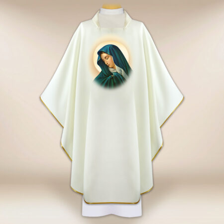 Casula con immagine della Madonna Addolorata