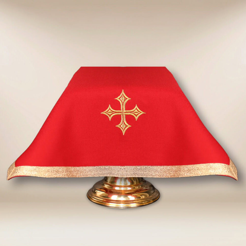 Velo per calice rosso 55x55cm
