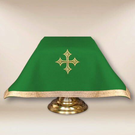 velo per calice liturgico verde 45x45cm