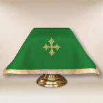 velo per calice liturgico verde 55x55cm