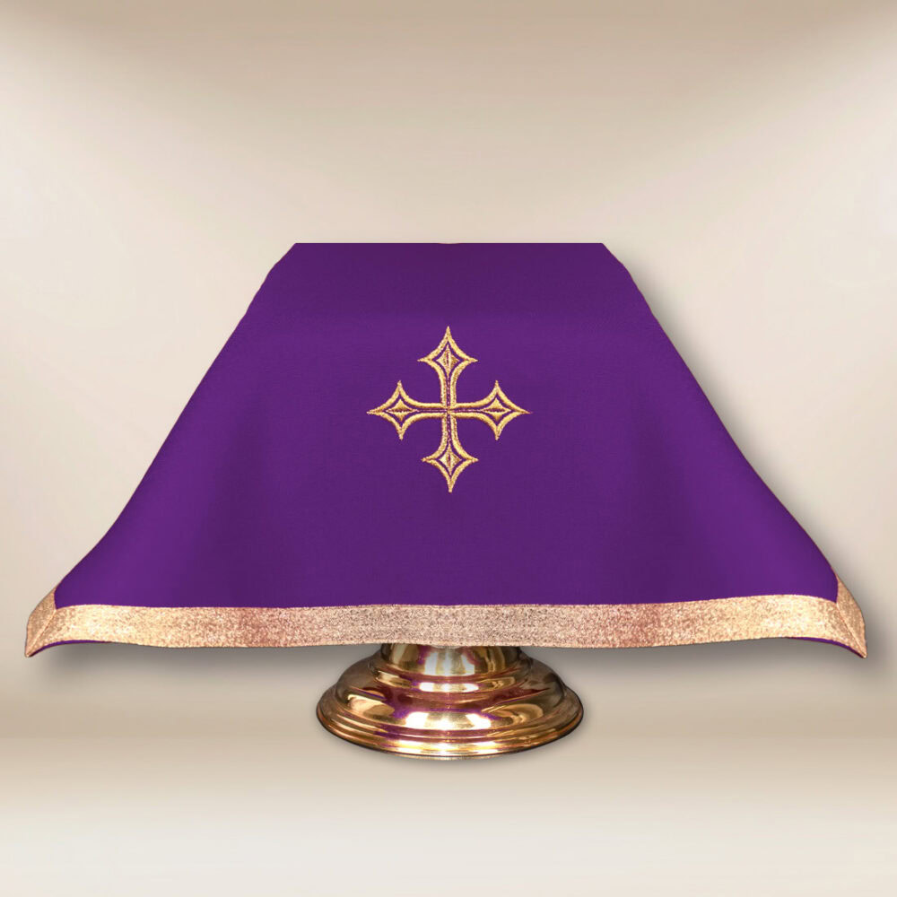 Velo per calice viola 45x45cm