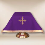 Velo per calice viola 45x45cm