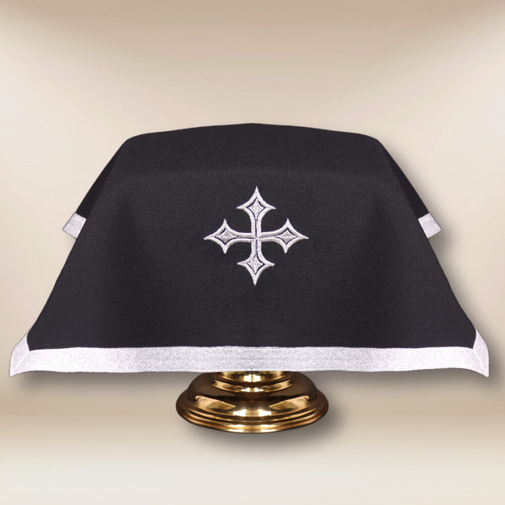 velo per calice liturgico nero 55x55cm