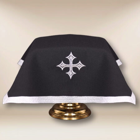 velo per calice liturgico nero 55x55cm