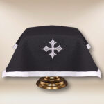 velo per calice liturgico nero 45x45cm