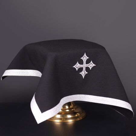 velo per calice liturgico nero 45x45cm