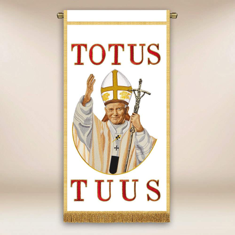 Decorazione liturgica ricamata Giovanni Paolo II