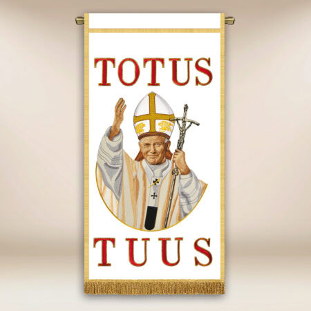 Decorazione liturgica ricamata Giovanni Paolo II