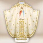 Casula sacerdotale ricamata Gesù Misericordioso