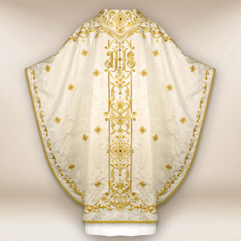 Casula sacerdotale ricamata Gesù Misericordioso