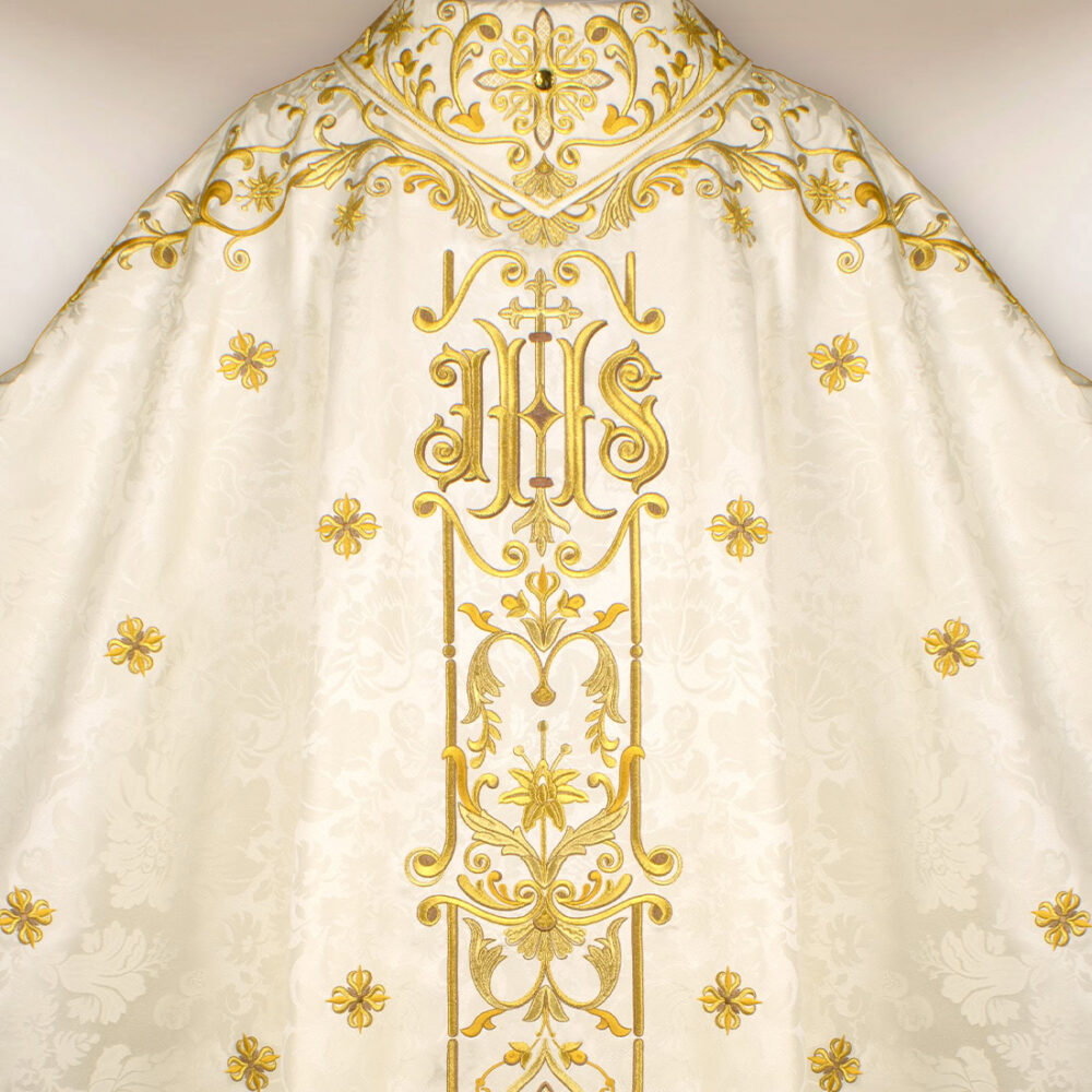 Casula sacerdotale ricamata Gesù Misericordioso