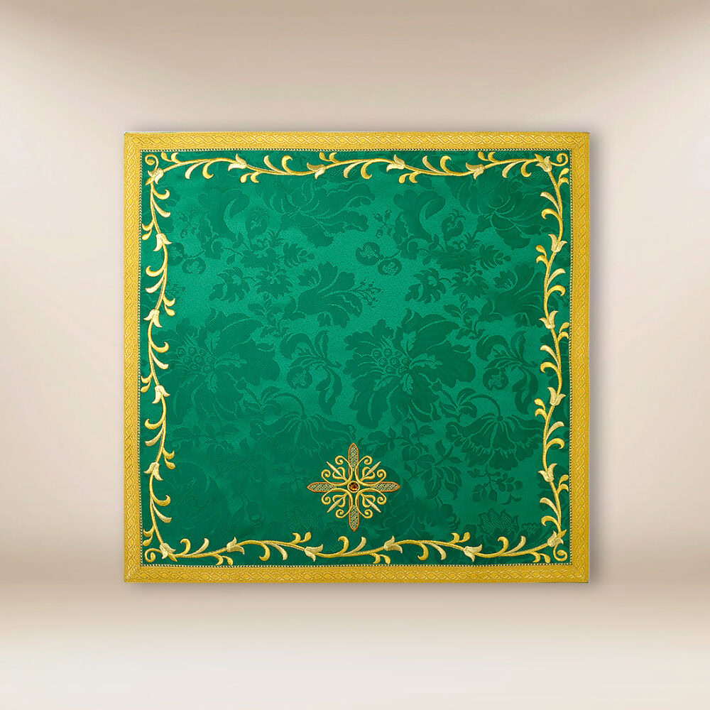 Velo liturgico per calice verde