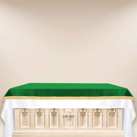 Copertura d'altare in velluto verde