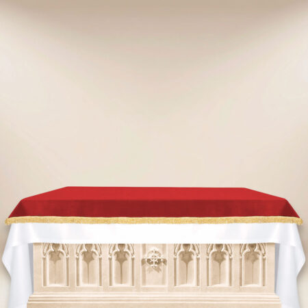 Copertura d'altare in velluto rosso
