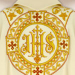 Casula sacerdotale ricamata Agnello di Dio